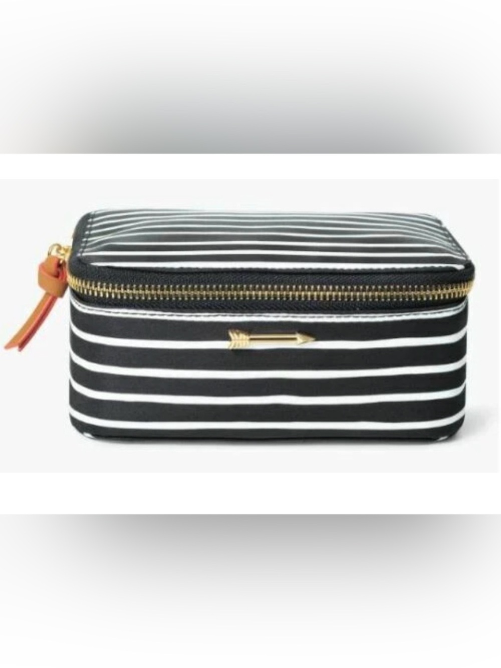 Stella & Dot Travel Jewelry Case with Gold Arrow Accent